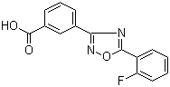 structure of CAS# 775304-57-9, PTC 124;Ataluren; 3-[5-(2-Fluorophenyl)-1,2,4-oxadiazol-3-yl]benzoic acid