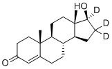 Testosterone-16,16,17-D3 molecular structure (CAS 77546-39-5)