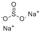 Sodium sulfite molecular structure (CAS 7757-83-7)
