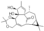 结构式 CAS# 77573-43-4, 巨大戟醇-5,20-缩丙酮