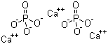 Calcium phosphate molecular structure (CAS 7758-87-4)