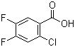 2-氯-4,5-二氟苯甲酸分子结构 (CAS 776-40-9)