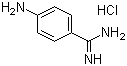 结构式 CAS# 7761-72-0, 4-氨基苄脒盐酸盐; 4-氨基苯甲脒盐酸盐