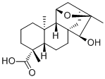 (4alpha,11beta,15beta,16alpha)-11,16-Epoxy-15-hydroxykauran-18-oic acid molecular structure (CAS 77658-46-9)