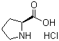 L-脯氨酸盐酸盐分子结构 (CAS 7776-34-3)