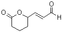 (E)-3-(四氢-6-氧代-2H-吡喃-2-基)-2-丙烯醛分子结构 (CAS 77803-32-8)