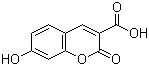7-Hydroxycoumarin-3-carboxylic acid molecular structure (CAS 779-27-1)