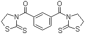 3,3'-(1,3-Phenylenedicarbonyl)bis-2-thiazolidinethione molecular structure (CAS 77929-24-9)
