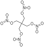 Pentaerythritol tetranitrate molecular structure (CAS 78-11-5)