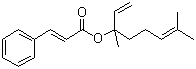 3-Phenyl-2-propenoic acid 1-ethenyl-1,5-dimethyl-4-hexen-1-yl ester molecular structure (CAS 78-37-5)