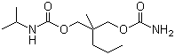 structure of CAS# 78-44-4, Carisoprodol;N-Isopropyl 2-methyl-2-propyl-1,3-propanediol dicarbamate; Isopropylcarbamic acid ester with 2-(hydroxymethyl)-2-methylpentyl carbamate
