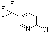 structure of CAS# 780802-36-0, 2-Chloro-4-methyl-5-(trifluoromethyl)pyridine