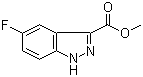 结构式 CAS# 78155-73-4, 5-氟-1H-吲唑-3-羧酸甲酯