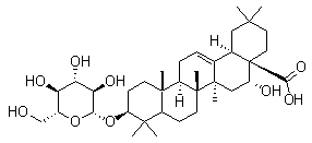 structure of CAS# 78285-90-2, Ecliptasaponin A;Echinocystic acid-3-O-glucoside