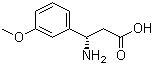 structure of CAS# 783300-35-6, (S)-3-Amino-3-(3-methoxyphenyl)propanoic acid