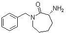 (R)-3-Aminohexahydro-1-(phenylmethyl)-2H-azepin-2-one molecular structure (CAS 783368-48-9)