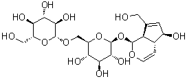 Aucubigenin 1-O-beta-gentiobioside molecular structure (CAS 78392-84-4)
