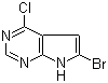 6-Bromo-4-chloro-7H-pyrrolo[2,3-d]pyrimidine molecular structure (CAS 784150-41-0)