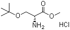 structure of CAS# 78537-14-1, O-tert-Butyl-D-serine methyl ester hydrochloride