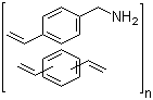 structure of CAS# 78578-28-6, 4-Aminomethylstyrene-divinylbenzene copolymer;Divinylbenzene-(4-vinylbenzyl)amine copolymer