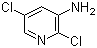 2,5-Dichloropyridin-3-amine molecular structure (CAS 78607-32-6)