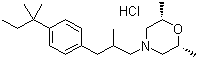 structure of CAS# 78613-38-4, Amorolfine hydrochloride;(+/-)-cis-2,6-Dimethyl-4-[2-methyl-3-(p-tert-pentylphenyl)propyl]morpholine hydrochloride