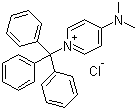 structure of CAS# 78646-25-0, 4-(Dimethylamino)-1-(triphenylmethyl)pyridinium chloride