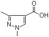 structure of CAS# 78703-53-4, 1,3-Dimethylpyrazole-4-carboxylic acid;1,3-Dimethyl-1H-pyrazole-4-carboxylic acid