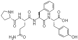 structure of CAS# 787539-66-6, L-Prolyl-L-glutaminyl-L-phenylalanyl-L-tyrosine