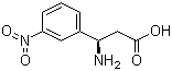 结构式 CAS# 787544-61-0, (R)-3-氨基-3-(3-硝基苯基)丙酸