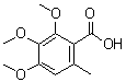 2,3,4-Trimethoxy-6-methylbenzoic acid molecular structure (CAS 79004-02-7)