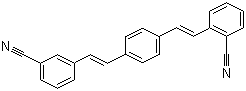 structure of CAS# 79026-03-2, Fluorescent Brightener ER-III;2-[2-[4-[2-(3-Cyanophenyl)ethenyl]phenyl]ethenyl]-benzonitrile