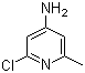 structure of CAS# 79055-63-3, 2-Chloro-6-methyl-4-pyridinamine;4-Amino-6-chloro-alpha-picoline