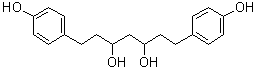 structure of CAS# 79120-40-4, 1,7-Bis(4-hydroxyphenyl)-3,5-heptanediol;Hannokinol