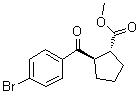 结构式 CAS# 791594-14-4, (1R,2R)-2-(4-溴苯甲酰基)环戊烷羧酸甲酯