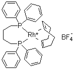 [1,4-Bis(diphenylphosphino)butane](1,5-cyclooctadiene)rhodium(I) tetrafluoroborate molecular structure (CAS 79255-71-3)