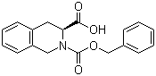 (S)-(+)-N-苄氧羰基-1,2,3,4-四氢异喹啉-3-羧酸分子结构 (CAS 79261-58-8)