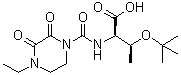 结构式 CAS# 79276-23-6, O-叔丁基-N-[(4-乙基-2,3-二氧代-1-哌嗪基)羰基]-D-苏氨酸