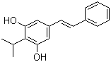 (E)-2-(1-Methylethyl)-5-(2-phenylethenyl)-1,3-benzenediol molecular structure (CAS 79338-84-4)