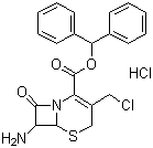 结构式 CAS# 79349-53-4, 7-氨基-3-氯甲基-3-头孢-4-羧酸二苯甲酯盐酸盐