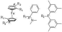 (1R,1'R)-1,1'-Bis[bis(3,5-dimethylphenyl)phosphino]-2,2'-bis[(R)-(dimethylamino)phenylmethyl]ferrocene molecular structure (CAS 793718-16-8)