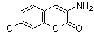 3-Amino-7-hydroxycoumarin molecular structure (CAS 79418-41-0)