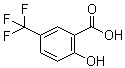 structure of CAS# 79427-88-6, 5-Trifluoromethyl-2-hydroxybenzoic acid;2-Hydroxy-5-(trifluoromethyl)benzoic acid
