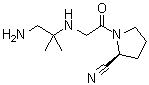 (2S)-1-[[(2-Amino-1,1-dimethylethyl)amino]acetyl]-2-pyrrolidinecarbonitrile molecular structure (CAS 794460-89-2)