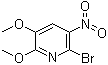 2-溴-5,6-二甲氧基-3-硝基吡啶分子结构 (CAS 79491-48-8)