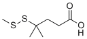 4-Methyl-4-(methyldisulfanyl)pentanoic acid molecular structure (CAS 796073-55-7)