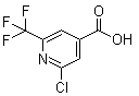 2-Chloro-6-(trifluoromethyl)-4-pyridinecarboxylic acid molecular structure (CAS 796090-23-8)