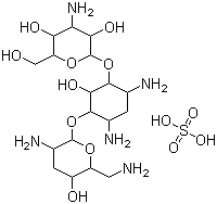 Tobramycin sulfate molecular structure (CAS 79645-27-5)