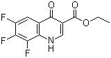 structure of CAS# 79660-46-1, Ethyl 6,7,8-trifluoro-1,4-dihydro-4-oxoquinoline-3-carboxylate
