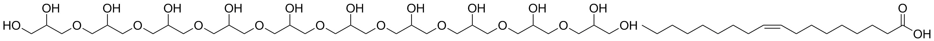 油酸十甘油单酯分子结构 (CAS 79665-93-3)